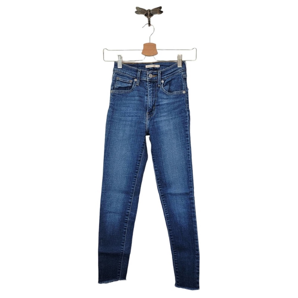 Levi's Mile High Super Skinny Stretch Raw Hem Jean 24